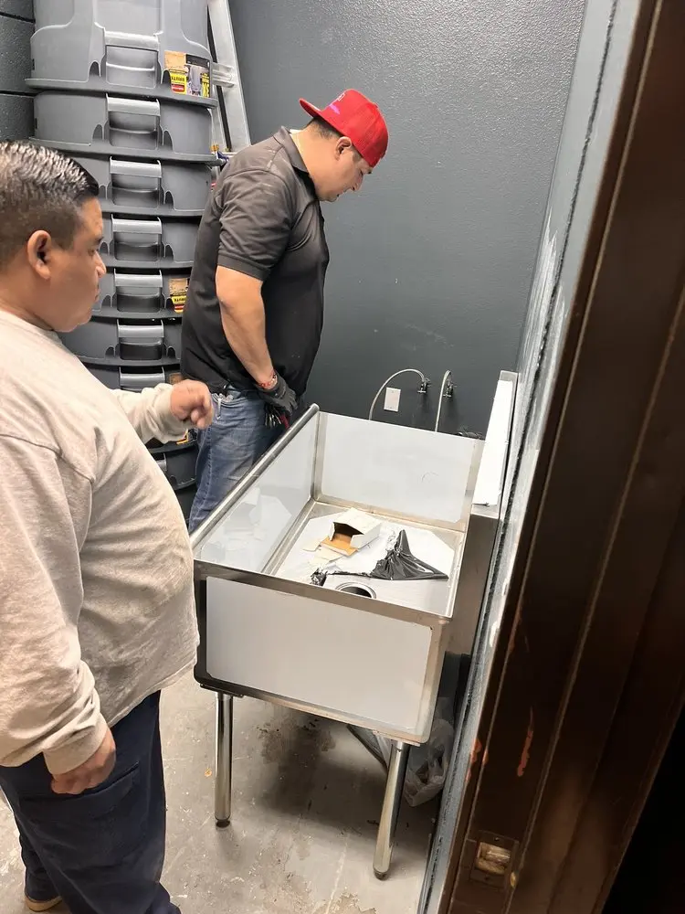 Commercial plumbing and sink installation in Pascagoula